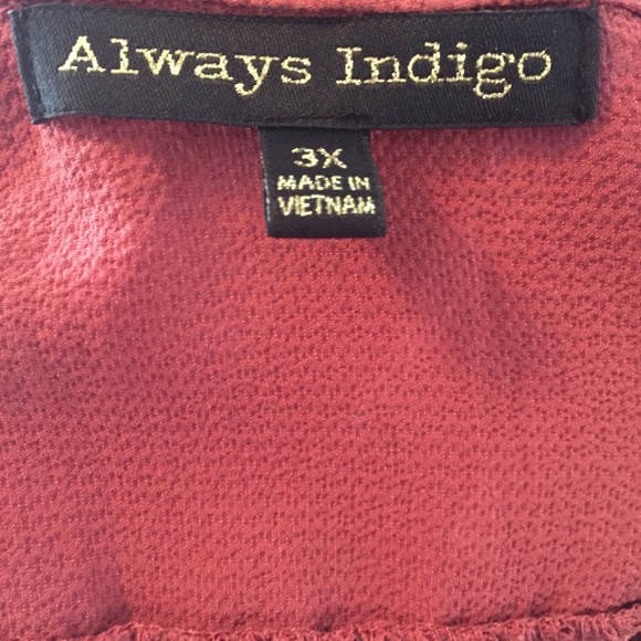 Burnt Red Waist Clasp Sleeveless Button Dress 3X - Picture 8 of 8